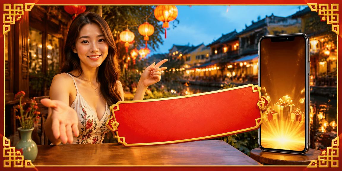 Người dùng trải nghiệm mir4 trên điện thoại tại Hội An về đêm
